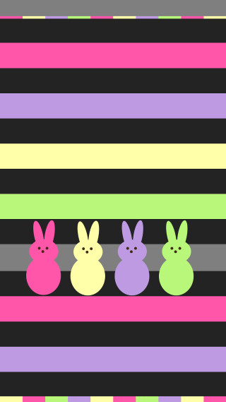 Bunnies striped wallpaper neon colors - neon free wallpaper