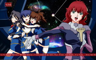 Anime girls space background stars 4 - star and a sky background free wallpaper