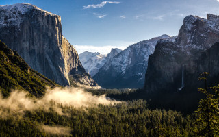 Mountain range valley forest background 3 - the top free wallpaper