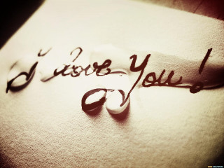 I love you paper scissors - a close up of a piece free wallpaper