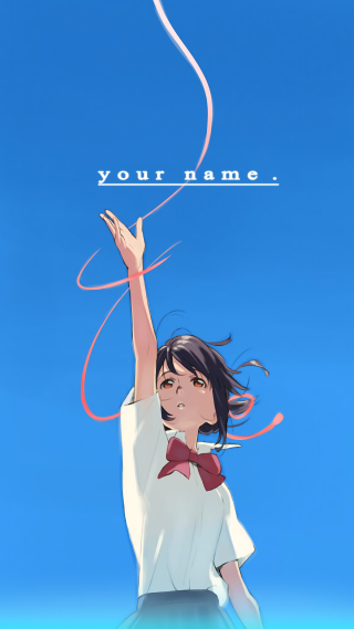 Girl bowtie arm up blue - atey ghailan free wallpaper