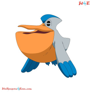 Blue bird large beak back - david young cameron free wallpaper