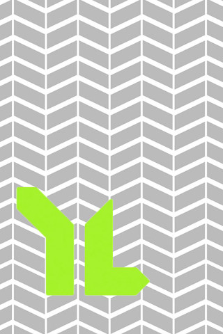 Green arrow gray background white - the middle free wallpaper