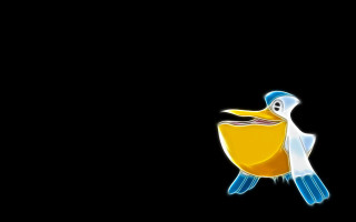 Bird yellow beak blue chest - its chest free wallpaper