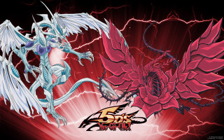 Demonic monsters flower lightning horns - a red flower in the foreground free wallpaper