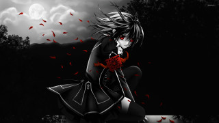 Woman ledge rose moon gothic - a ledge free wallpaper
