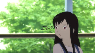 Girl looking out window quote - context art free wallpaper