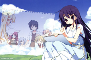 Girl sitting ledged book anime - a ledge free wallpaper