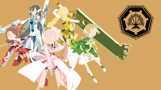 Anime characters star wars emblem - vector art free wallpaper
