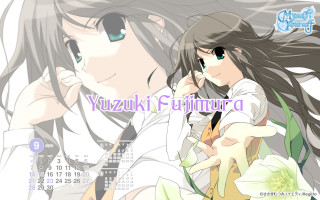 Girl guy kissing calendar yozuki - a calendar free wallpaper