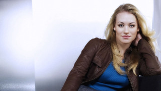 Woman blonde blue eyes leather - daphne mcclure free wallpaper