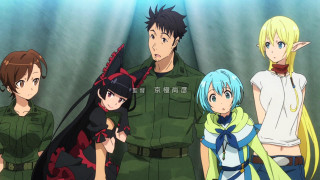 Anime characters group light fixture - serial art free wallpaper