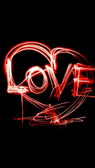 Red light painting love dark - video art free wallpaper