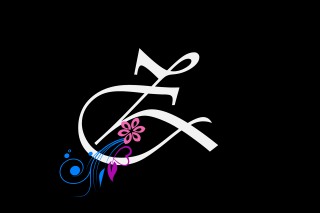 Black background white blue logo - cheng shifa free wallpaper