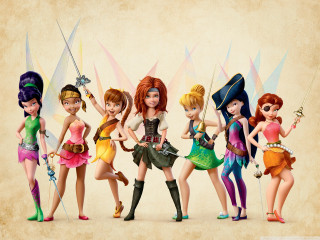 Cartoon girls different outfits hairstyles - fantasy style free wallpaper