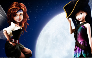 Cartoon characters couple full moon - full free wallpaper