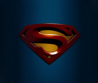 Superman logo blue background yellow 6 - a yellow center free wallpaper