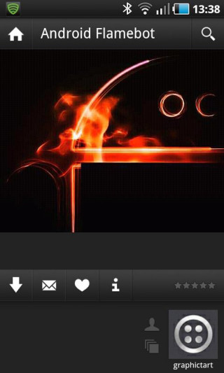 Cell phone flame image text 2 - duccio free wallpaper
