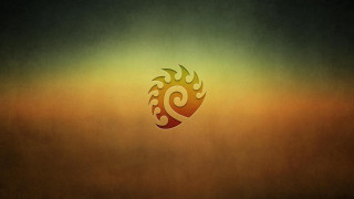 Yellow red logo brown background - chris rahn free wallpaper