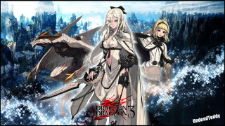 Dragon cityscape two women fantasy - du jin free wallpaper
