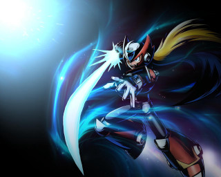 Woman black white sword blue - baiōken eishun free wallpaper for desktop