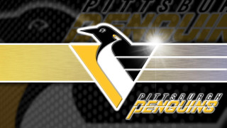 Penguin logo yellow black stripe - vector art free wallpaper