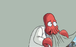 Cartoon rednose white shirt newspaper - his hand and a city in the background free wallpaper