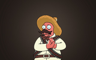 Cartoon character mustache hat hand - character portrait free wallpaper