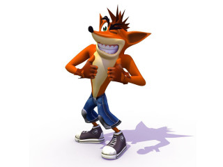 Cartoon character toothy smile sneakers - a shadow free wallpaper