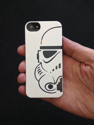 Stormtrooper phone case popart closeup - a person holding free wallpaper