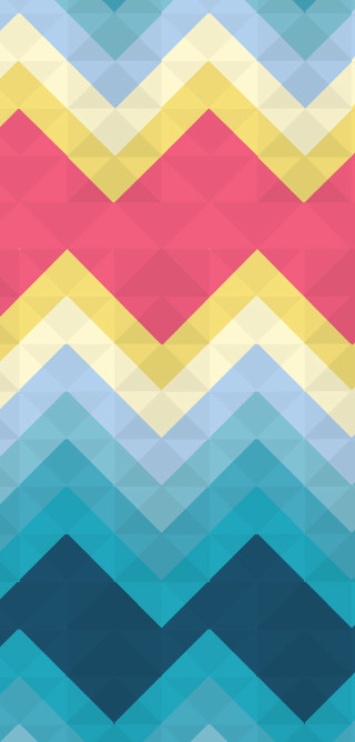 Colorful chevron pattern red center - surreal design free wallpaper