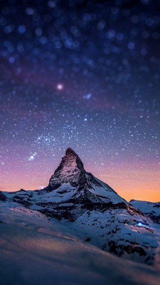 Mountain star filled sky above 4 - sky above free wallpaper