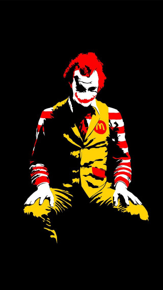 Clown man striped shirt sitting - striped free wallpaper