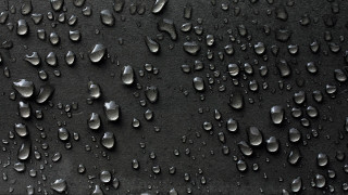 Black background water drops white - a white border free wallpaper