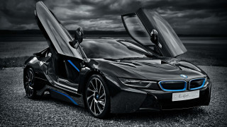 Bmw sports car black white - its door free wallpaper