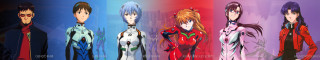 Anime characters colorful hair clothes 3 - a line free wallpaper