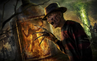Creepy man knife fire hydrant - a knife in front free wallpaper