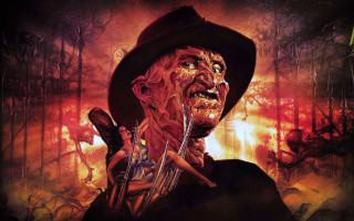 Man knife demon shoulder painting - a painting of a man free wallpaper