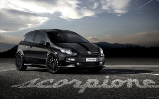 Small black car parked road - the road free wallpaper