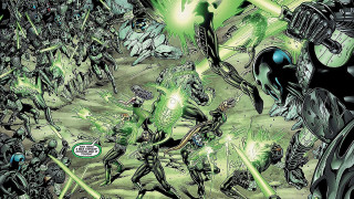 Comic book alien invasion green - alan davis free wallpaper