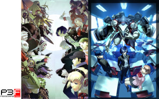 Anime characters mirror sky background - a group of anime characters free wallpaper