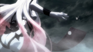 White haired woman flying moon - outfit free wallpaper
