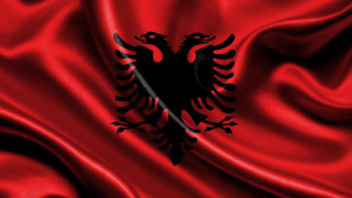 Black eagle red background black - a black border free wallpaper