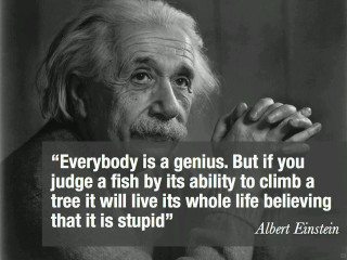 Albert einstein quote genius tree - inspirational free wallpaper