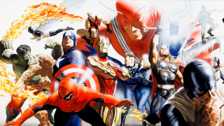 Superheroes fire background man sword - marvel comic free wallpaper