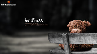 Teddy bear bench lovebirds quote - single body free wallpaper