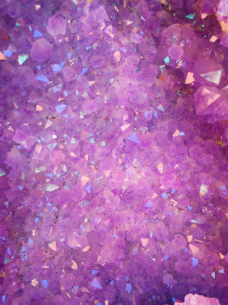 Purple background small crystals blue - a mosaic free wallpaper