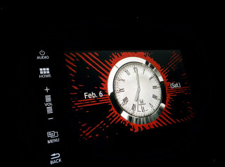 Clock red black face black - clock free wallpaper