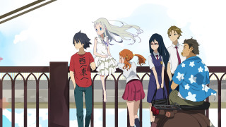 Group people fence railing girl 2 - a group of people free wallpaper