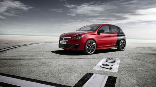 Red car runway sky 2020 - de stijl free wallpaper